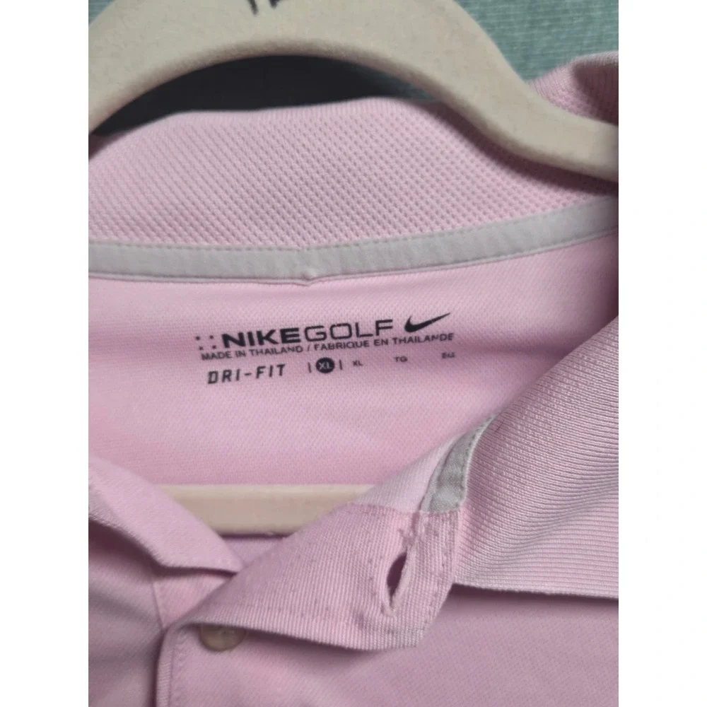 Nike Golf Dri-FIT Polo Shirt Mens XL Pink Short Sleeve 128898-623